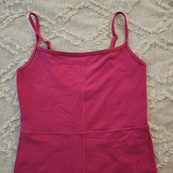 Wilfred Free Aritzia Hot Pink Divinity Kick Flare Jumpsuit Size Medium - Picture 2 of 6